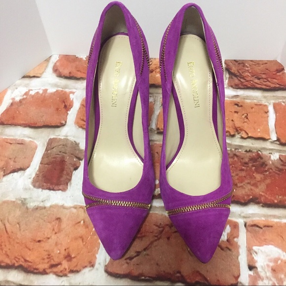 Enzo Angiolini Shoes Enzo Angiolini Suede Pop Culture Zip Detail